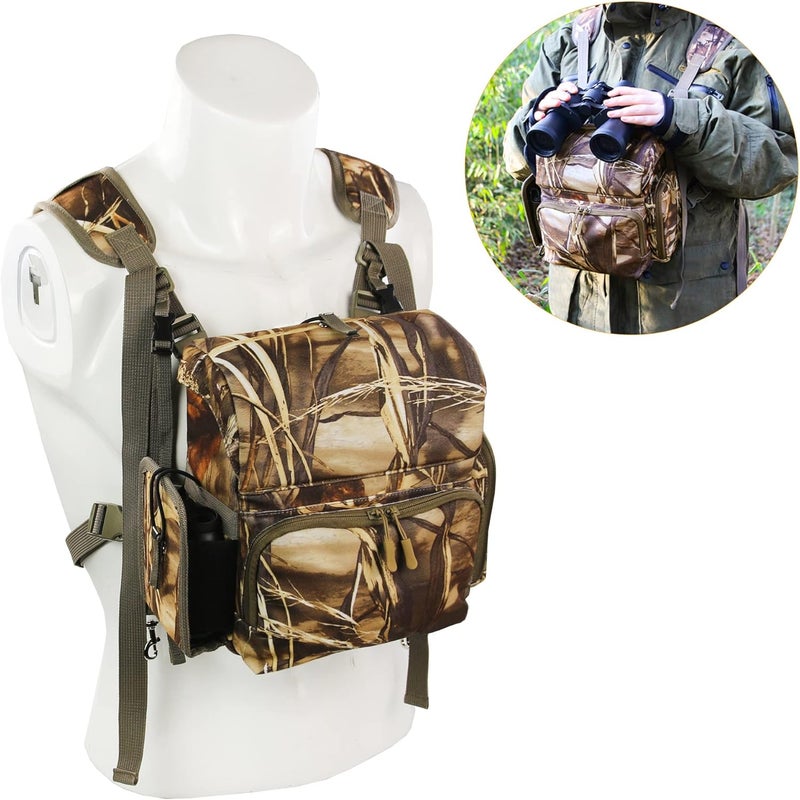 MDSTOP Binocular Harness, Bino Harness Chest Pack with Rangefinder Pouch, Bino Straps Secure Your Binoculars, Holds rangefinders, Phones, Bullets etc, for Bird Watching, Hunting, Travel, Sports - Image 5